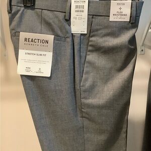 Kenneth Cole Medium Grey Dress Pants - Slim Fit
